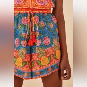 Farm Rio BRASIL Tie Waist Flutter Shorts